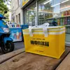 Bolso Bandolera Tejido Cremallera Espesado No Tejido Estéreo Bolsa Térmica para Cerveza Bolso Bandolera para Llevar de Meituan Bolsa Térmica de Algodón Perlado