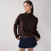 Nuevo suéter de cuello alto tejido de base para mujer, importación transfronteriza de AliExpress, estilo europeo y americano 2026, suéter de punto para otoño e invierno de Amazon