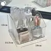 Caixa de Armazenamento para Cosméticos, Organizador de Mesa para Lápis de Sobrancelha, Produtos de Skincare, Itens Diversos, Prateleira Acrílica com Compartimentos
