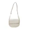 Bolso de Silla de Montar Retro Simple de Moda para Mujer Nuevo Estilo Transfronterizo Versátil Bolso de Axila Hombro Color de Contraste Bolso Cruzado para Viajes