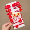 Dia Nacional Bandeira Vermelha Cinco Estrelas Grampo de Cabelo Headband Feminino Dia Nacional Headband Infantil Acessórios de Cabelo Infantil Grampo de Cabelo Meninas Elástico Headband Headband