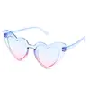 Nuevas Gafas de Sol Europeas y Americanas Transfronterizas de Amor para Niños Lindo Corazón de Melocotón Súper Lindas Gafas de Sol Degradadas para Bebé Venta al por Mayor