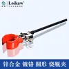 Pinza universal de laboratorio, pinza para tubo de vidrio con recubrimiento blanco, pinza de cuatro garras de acero inoxidable, pinza para tubo de condensador, pequeña, mediana, grande