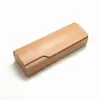 No. 15 Cajas de gafas rectangulares con tapa de espejo imitación madera anti-presión para uso comercial, lentes planas, venta al por mayor directa de fábrica
