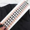 Unhas Postiças Transfronteiriças Exquisite Pontas de Unha Estilo Minimalista Francês Europeu e Americano Pontas de Unha Versáteis Elegantes Tiras Prontas Venda Direta de Fábrica