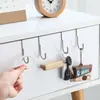 Ganchos para Puerta de Acero Inoxidable Ganchos en Forma de S Ganchos para Puerta de Armario de Dormitorio para Colgar Ropa Ganchos de Almacenamiento para Puerta de Baño Cocina