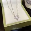 Libro Rojo Venta Caliente Explosivo Joker Exquisita Cadena para Clavícula Sencillo Temperamento Femenino Lujo Ligero Alto Sentido Acero de Titanio Collar Venta al por Mayor