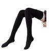 Calcetines Largos hasta la Pantorrilla, Calcetines hasta la Rodilla, Medias Negras Uniformes, Calcetines de Terciopelo Adelgazantes Antideslizantes para Muslo, Calcetines para Muslo de Compresión Ligera