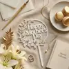 Decoración de Pastel para el Día de la Madre Estilo Ins Transfronterizo con Flores y Mariposas Impresas de Colores, Adorno Acrílico para Pastel del Día de la Madre