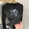 Camiseta de manga larga gruesa para niñas, nuevo estilo otoño/invierno 2026, capa base de forro polar para niños, top interior cálido para niñas