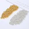 Xizang Cuentas Espaciadoras de Oro y Plata Cuenta Redonda Accesorios para Joyería Pulsera DIY Hecha a Mano Collar Accesorios para Joyería de Cuentas Paquete de Materiales al por Mayor