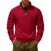 2026 Item Quente Transfronteiriço Americano Outono/Inverno Mais Veludo Pesado Solto ao Ar Livre Masculino Quente Gola Alta Moletom Esportivo