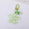 Pingente Chaveiro Flor Grande Transparente Cor Dopamina, Acessório de Bolsa Versátil Fofo tipo Gelatina, Atacado
