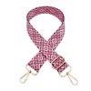 Nueva correa de hombro ancha con flores rotas de color con transferencia de calor, accesorios para bolsos, correa decorativa, correa de hombro ajustable, correa cruzada larga