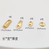 Accesorios para joyería DIY pieza de conexión de acero inoxidable pieza de labio de marca ovalada placa de conexión con LOGO material DIY para joyería hecha a mano