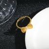 Anillo de lazo de circonita con microincrustaciones para mujer, ligero, lujoso, con temperamento, diseño de nicho, apertura de anillo ajustable, pulsera para dedo índice