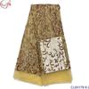Vestido de noite da moda europeia e americana chowleedee design mais vendido bordado com lantejoulas tecido de tule e renda cl64179