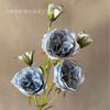 7 cabeças Austin casamento flor de seda arranjo de flores salão de casamento buquê macio sala de estar casa display rosa flor artificial