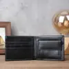 Billetera Corta Transfronteriza 1185 para Hombre, Cartera Vintage de Cuero Genuino de Alta Gama, Billetera para Monedas de Hombre, Billetera de Cuero de Vaca de Gran Capacidad, Tarjetero