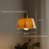 Lustre de Cerâmica Pintado à Mão Estilo Retrô Francês, Estilo Antigo para Restaurante Bar, Corredor de Entrada, Pequeno Lustre Criativo para Quarto ao Lado da Cama