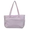 Bolsa de Lona Japonesa Estilo Universitario para Mujer, Múltiples Bolsillos, Gran Capacidad, Bolso de Hombro Único, Artístico, Sencillo, para Viajar al Trabajo, Estudiante, Bolso de Mujer