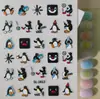 Adesivo fofo de pinguim em relevo, Copo de água de pinguim 3D divertido e adorável, Adesivo para capa de celular Guka iPad, Modelo SL