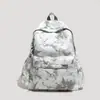 Mochilas para Alunas do Ensino Médio, Alunos do Ensino Fundamental II, Mochilas Personalizadas Estilo Coreano Tie-Dye, Mochilas Casuais Simples de Grande Capacidade para Alunos do Ensino Fundamental