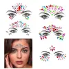 Nuevas Pegatinas Faciales Transfronterizas, Pegatinas de Diamantes, Pegatinas Faciales Acrílicas, Pegatinas de Cristal, Pegatinas Faciales de Pedrería