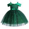 Vestido para Meninas Exportação Roupa Infantil Vestido Vermelho Infantil Frozen Elsa Performance Vestido de Princesa Saia Infantil Saia Tutu