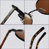 Nuevas Gafas de Sol Redondas de Acero Inoxidable, Gafas de Sol Polarizadas Decorativas de Moda, Anti-UV, Estilo Urbano Popular, Al Por Mayor en Stock
