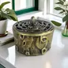Mini quemador de aromaterapia de tocón aleación pequeño quemador de incienso quemador de incienso Xiangyun hogar interior loto quemador de aromaterapia adornos venta al por mayor