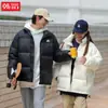 Chaqueta de Plumón Gruesa Personalizada para Hombre Estilo Montaña Invierno Pareja Marca de Moda Chaqueta Puffer Cálida Abrigo con Cuello Alto