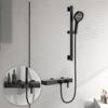 Traje de ducha de ducha gris plomo todo cobre ducha doméstica baño flor sol boquilla potenciadora ingeniería hotelera mayoreo