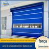 Oficina de fábrica armazém porta de enrolar rápida sala de banho de ar isolamento limpo indução automática PVC cortina macia porta rápida