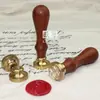 Carimbos de Selo de Cera Personalizados com Vários Padrões de Letra Única, Apresentando Cabos de Jacarandá e Cabeças de Selagem de Cobre para Envelopes
