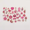 Acessórios de Pingentes de Liga Metálica Esmaltada de Animais e Frutas Multicor Acessórios para Joias DIY Charms para Chaveiro