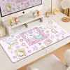 Alfombrilla de ratón de gatito de dibujos animados extra grande, alfombrilla de ratón de tela linda para uso en la oficina, alfombrilla de escritorio para teclado de computadora de oficina