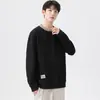 Suéter talla grande para hombre Primavera y Otoño 2024 Nuevo Talla Grande Gordo Plus Suelto Hombre Gordo Marca Chao Base Casual Camiseta de Manga Larga