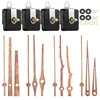 Movimiento de reloj silencioso DIY en stock transfronterizo, eje largo, segundero continuo, movimiento para reloj de pared, 4 tipos de manecillas de madera de nogal, movimiento de reloj