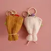 Dulce Colgante de Ramo Tejido a Mano, Elaborado Adorno de Ramo de Flores de Ganchillo de Hilo, Encanto Creativo de Bolso de Flores Hecho a Mano