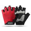 Guantes Deportivos Luminosos para Ciclismo Hombres y Mujeres Protección Solar al Aire Libre Antideslizantes Amortiguadores Guantes de Medio Dedo para Fitness Ciclismo