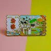 Impresión de Ciudad Imanes para Refrigerador, Souvenirs de Boleto de Tren de Tendencia Nacional, Imanes de Metal para Refrigerador, Atracciones Turísticas Creativas, Productos Culturales y Creativos, Ip de Ciudad