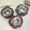 Estilo coreano cuadros encaje patchwork encaje cintura alta grado superior anillo para el pelo de intestino grueso cuerda de amarre vintage cuerda para coleta