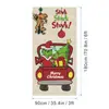 Amazon Transfronterizo Cubierta de Puerta Navideña Merrychristmas Elementos de Grinch Bandera Colgante Cortina de Puerta