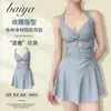 Traje de Baño de Color Sólido Adelgazante Moderno Conservador Sexy Popular Venta al por Mayor Traje de Baño Moldeador de Cintura Estilo Falda para Mujer