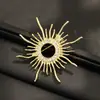 Broche Novo Retro Deus do Sol Transfronteiriço Liga de Latão Banhada a Ouro Joias Broche de Temperamento Acessórios para Terno Broche Feminino