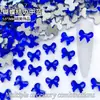 Strass Formato Borboleta 5*7mm com Fundo Plano Decorações Brilhantes da Moda para Nail Art Acessórios Borboleta Strass para Unhas Postiças Atacado