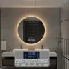 Máquina de Aromaterapia Premium para Hoteles Inteligentes y Bed & Breakfasts, Máquina de Fragancia Desodorante para Baño, Espejo de Baño Bluetooth sin Taladrar