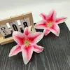 Entrega Directa de Fábrica de Flores Artificiales, Flores Falsas Premium Transfronterizas, Flores de Lirio Fragantes para Boda, Hotel, Decoración de Jardín