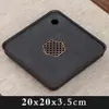 Bandeja para Infusiones Secas &W Mesa de Té Pequeña para el Hogar Almacenamiento de Agua Accesible Lujo Moderno Imitación Piedra Negra Dorada Bandeja de Almacenamiento de Agua Juego de Té Bandeja Escurridora